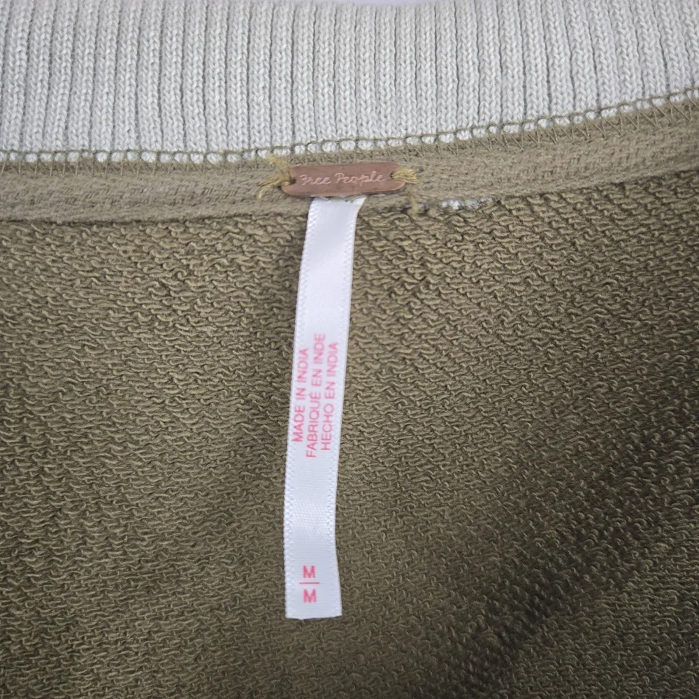 Free People Rio Sweatshirt Seaweed Green‎ Combo